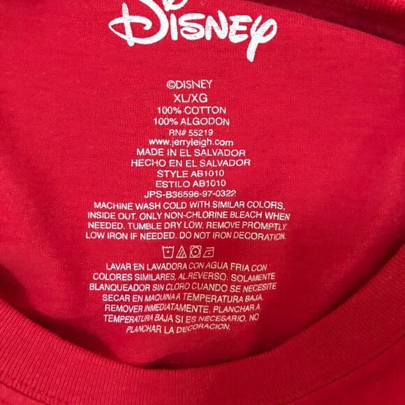 Disney Mom Minnie Mouse red t-shirt in XL, 100% cotton and great condition - Picture 7 of 8